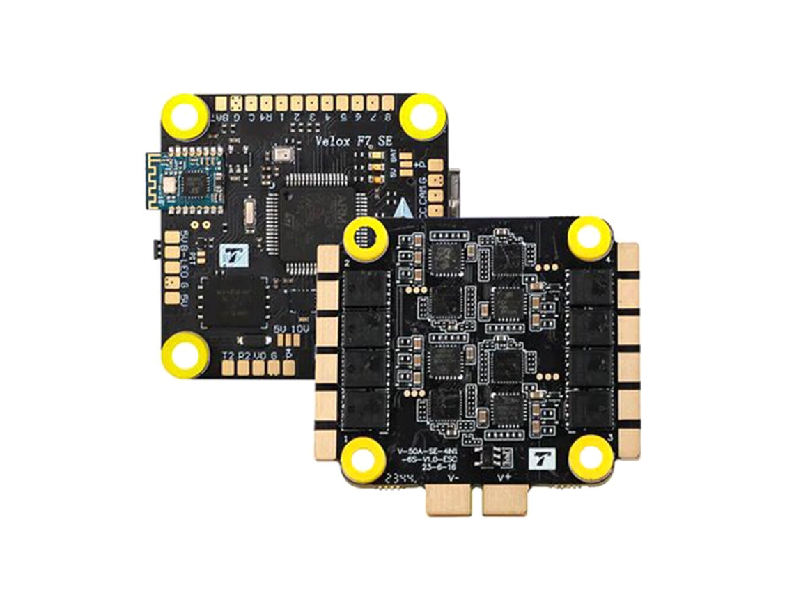 Controlador Voo Bluetooth Tmotor Velox F7 Se V50a Stack F7 + Esc 4 em 1 50a 3 6s Suporte Digital Hd Analógico Drone Fpv MDUG
