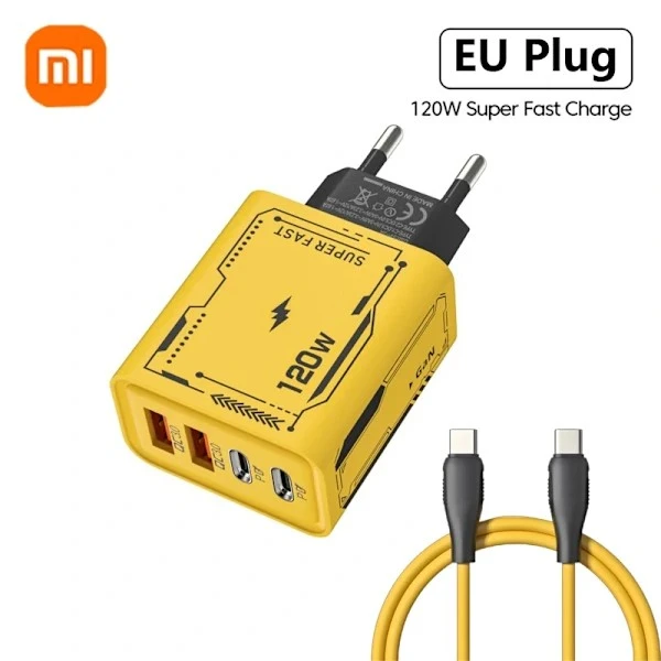Carregador Rápido, 120w, Gan, Tablet