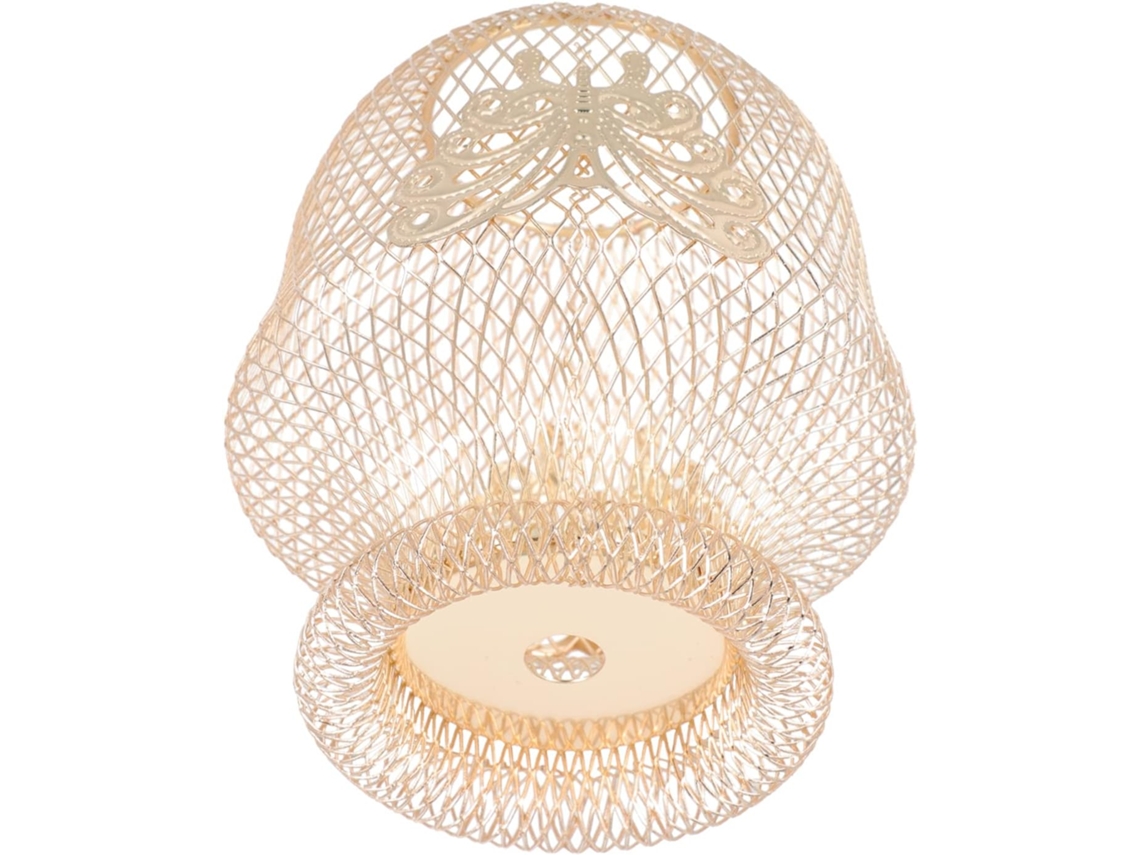 Abajur Decorativo Retrô Dourado Em Ferro Forjado Para Pendurar, Versátil Para Uso Em Casa, Escritório E Bar.