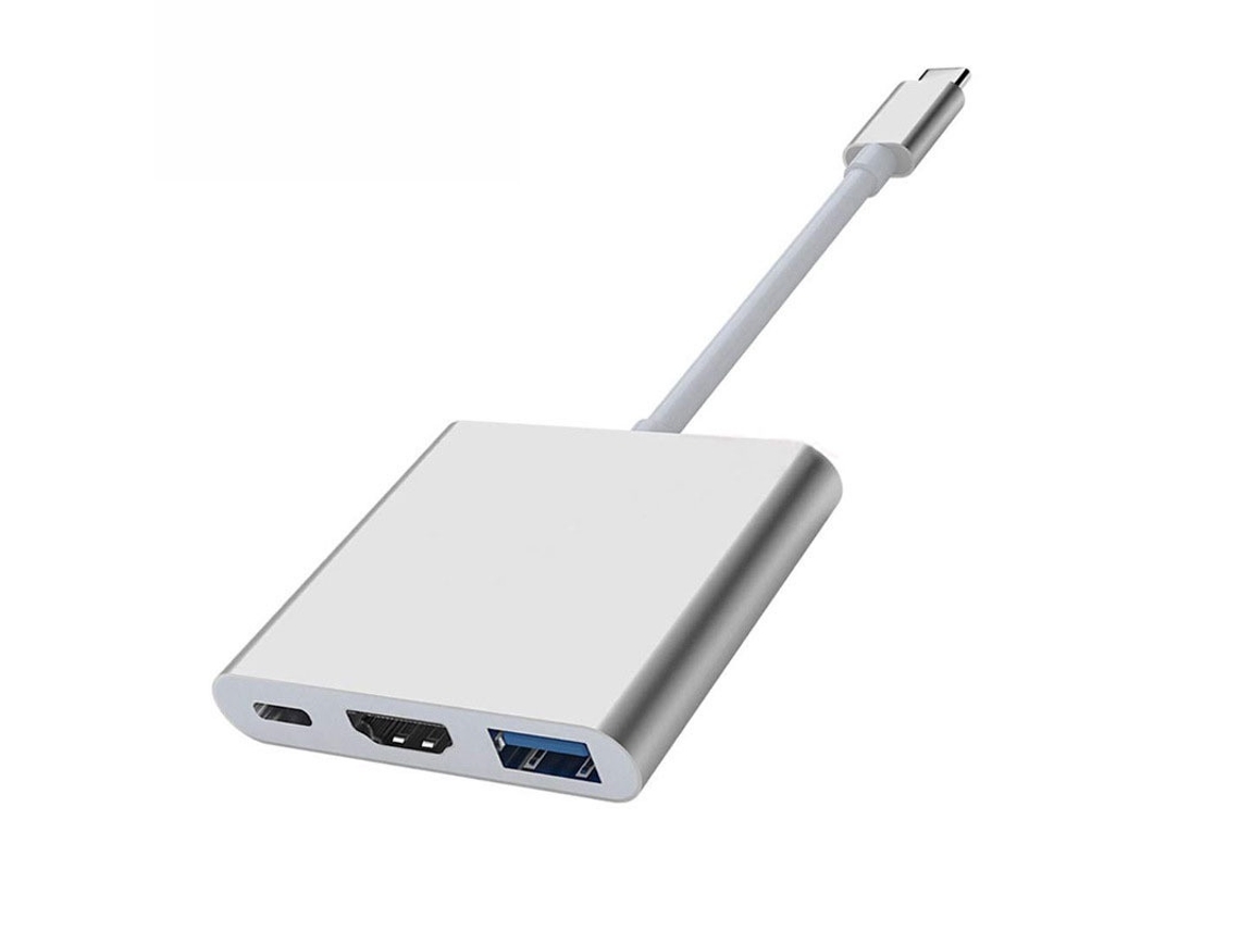 Hub Usb-c Com Hdmi 4k Usb Para Dados A 5gbps E Pd 100w