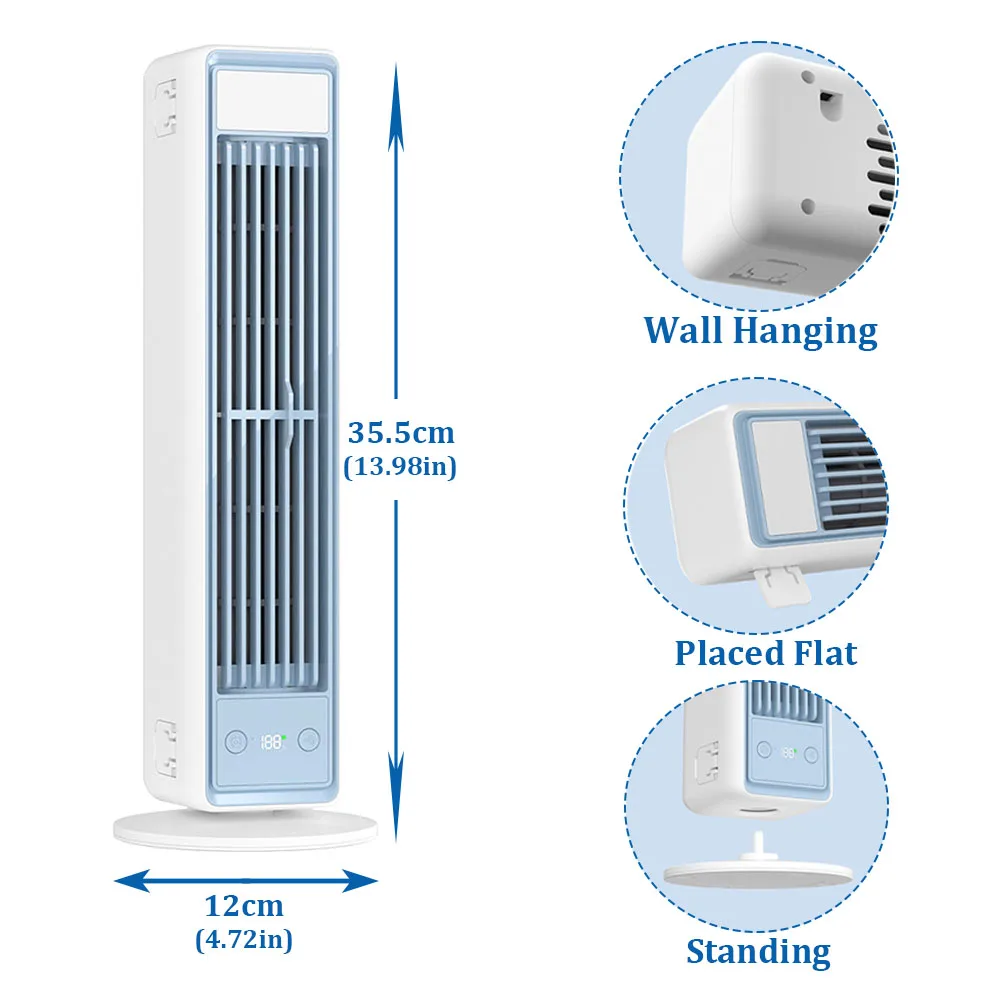 Ventilador De Parede Silencioso (branco) Para Uso Em Escritórios E Residências, Ventilador De Parede De Alta Potência