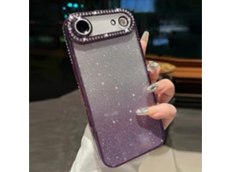 Capa De Tpu Para Iphone Air - Glitter Degradê De Diamante
