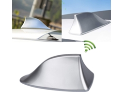 Antena Universal Hajfen Para Carro Antena De Rádio Fm/am Com Base Adesiva à Prova Dágua Para Carro, Suv, Caminhão, Van Aquaforge (prata)