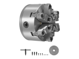 Mandril 6 Castanhas Autocentrante Ø160mm P/ Torno Metálico Ht300 C/ Placa D1-4 Tekmaquinas
