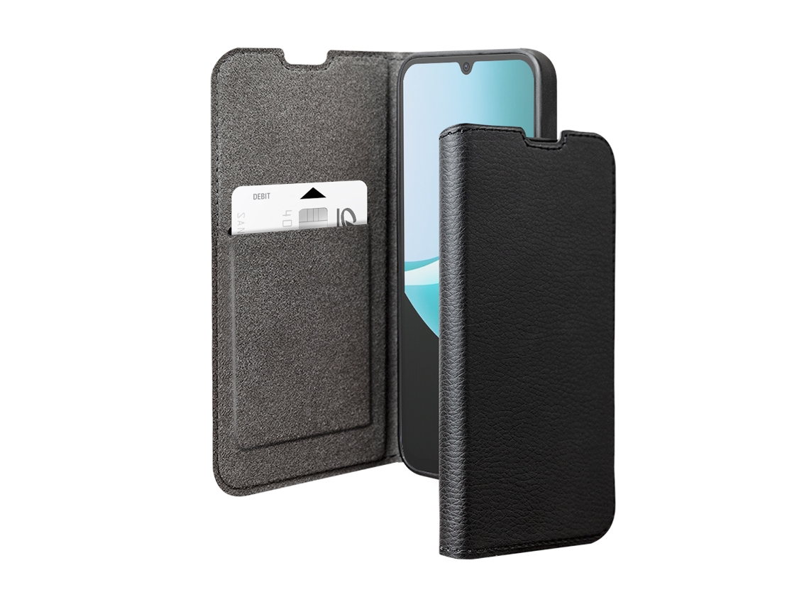 Capa Folio Wallet Para Xiaomi Redmi 15c 4g / 5g Efeito Saffiano Função Stand