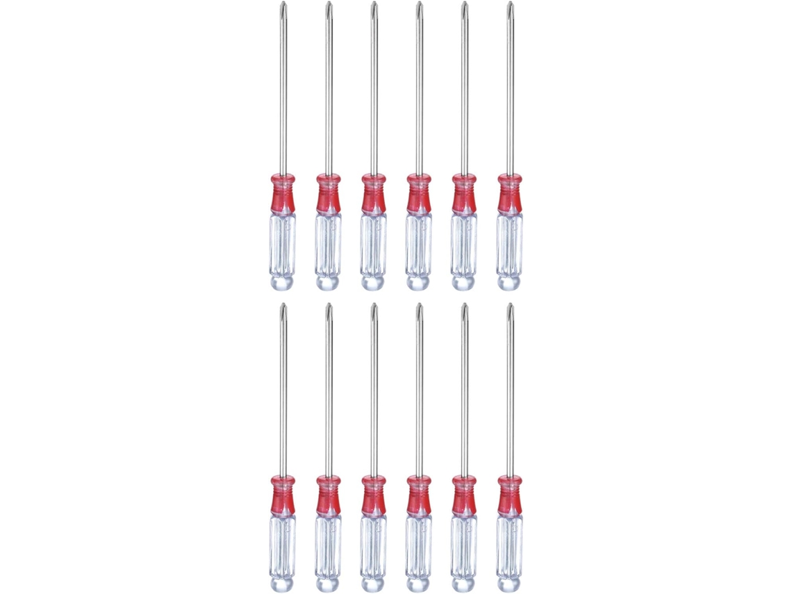Conjunto De 12 Mini Chaves Fenda Phillips Ph1 Nº 1, 12,7 Cm