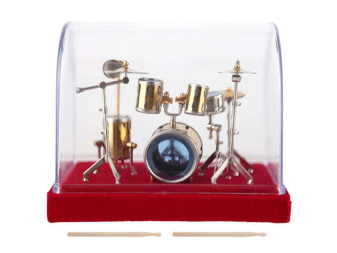 Modelo de Bateria Miniatura para Decoração 14cm