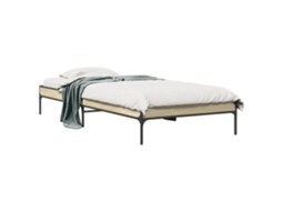Bed Frame, Bed Frames Vidaxl Marrom Madeira Processada (100 X 200 Cm)