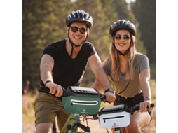 Bolsa para Guidão Mali, grande, com suporte para celular, tocável, plegável