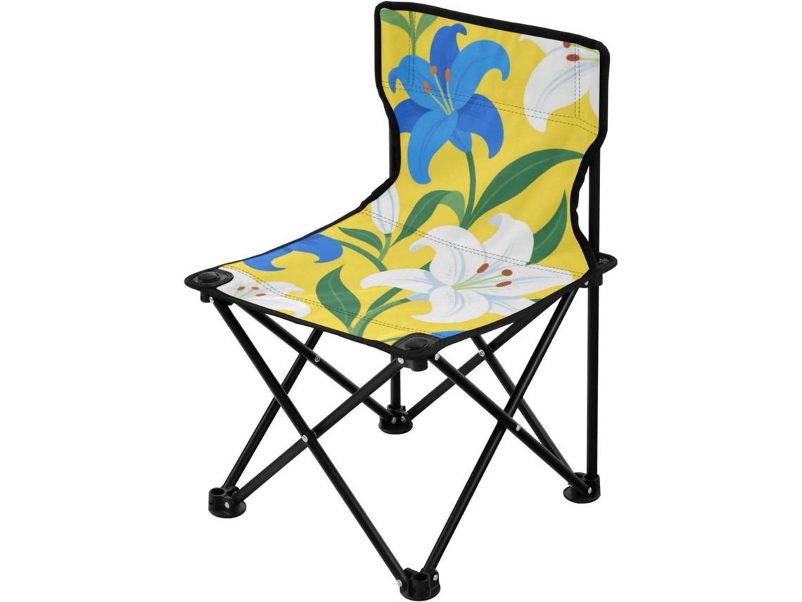 Cadeira de Camping Alipis em Nylon e Tecido e Aço e Pe Dobrável, Portátil, Leve Ideal para Camping