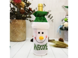 Laxiscreed Saco De Natal Com Boneco De Neve Para Garrafas De Vinho – Ideal Para Bar E Restaurante