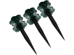Conjunto De 3 Peças Roda D'água Plástico Verde Para Mangueira Jardim,