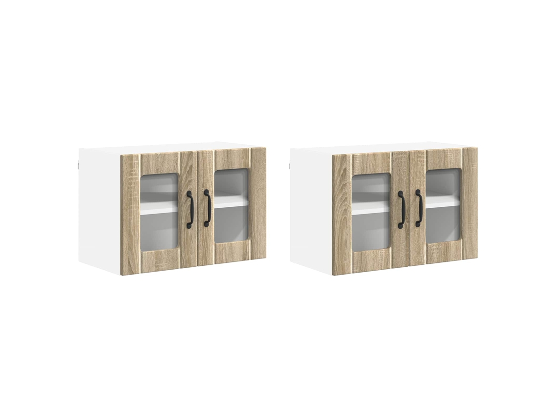 Conjunto de 2 armários de cozinha Carvalho Sonoma 60x31x40 cm MAISON EXCLUSIVE