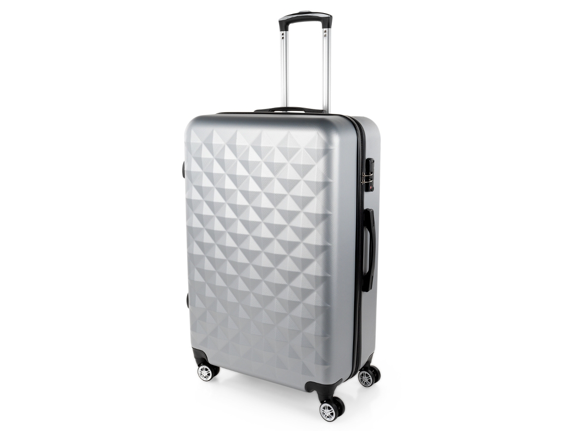 ITACA Diamond Prata Mala Grande em Abs 49 5X77 5X27 Cm 91L