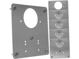 Conjunto De 6 Peças Placas Reparo Aço Para Armários E Portas Suportes