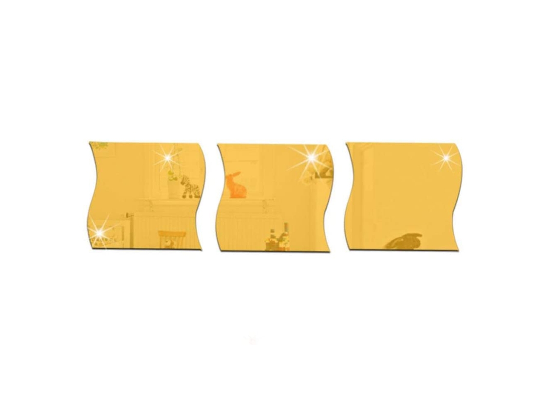 Adesivos Onda Estéreo Laxiscreed Dourado Para Decoração De Alta Qualidade