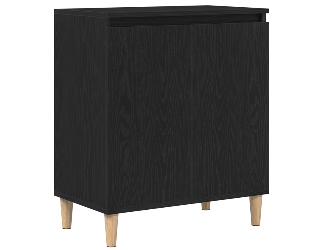 Conjunto 1 Unidade De Armazenamento Vidaxl Preto Derivados De Madeira (60 X 35 X 70 Cm)