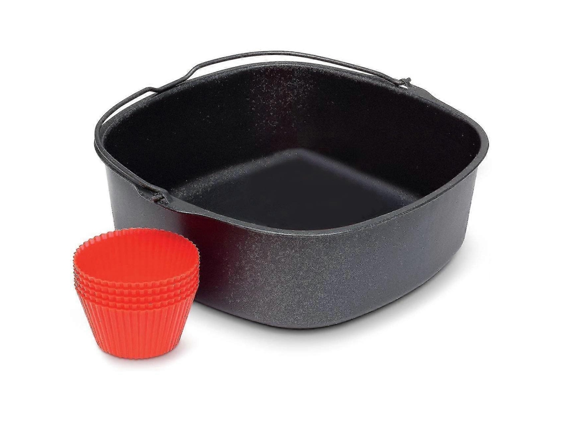 Assadeira Antiaderente Para Fritadeira Elétrica, Suportes De Silicone Para Panelas, Acessórios Para Fritadeira, 18 Cm(7 Polegadas)