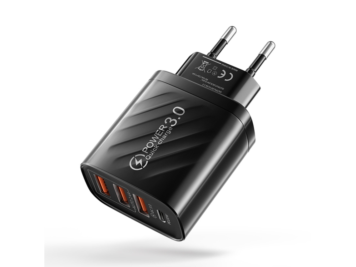 Carregador Ay-ay-trg-3upd-1 Preto