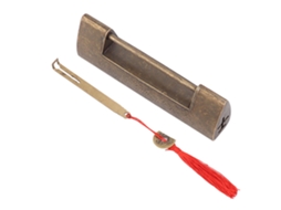 Fechadura Laxiscreed Estilo Antigo Com Design De Peixe Auspicioso, Comprimento De 5,9 Cm
