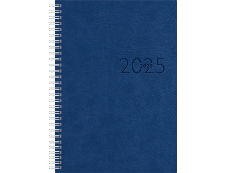 Calendário Do Livro RIDO IDÉ Studioplan Prestige 2025 Azul.