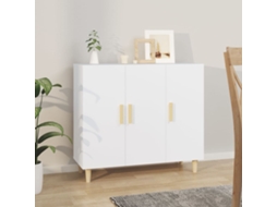 Vidaxl Aparador 90x34x80 Cm Derivados De Madeira Branco