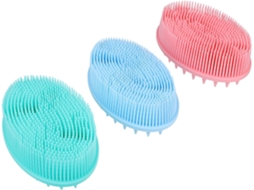 Conjunto De 3 Escovas Silicone Para Banho, Para Meninos E Meninas Escova Macia O Banho
