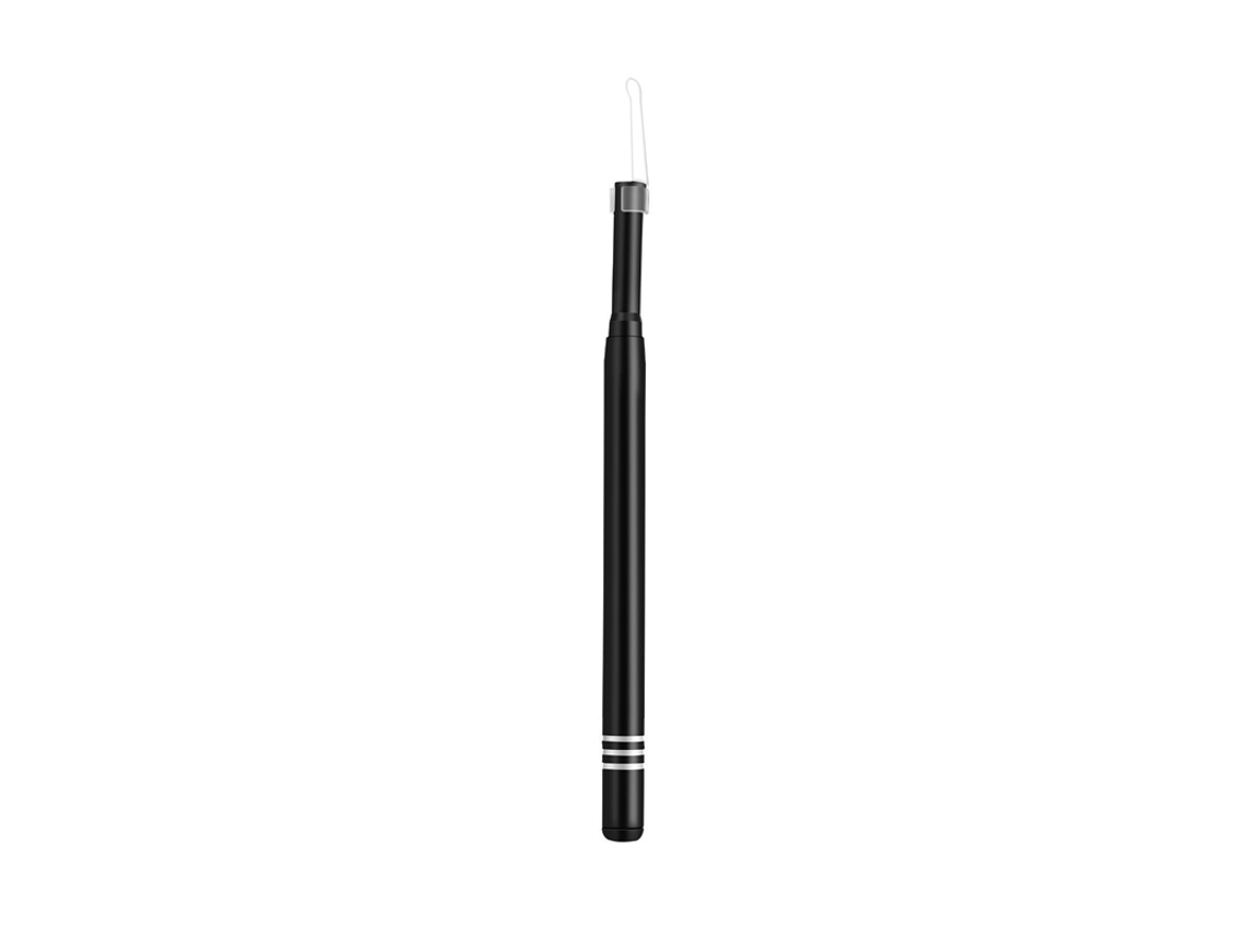 Limpador De Ouvido Visual Com Removedor De Cera, Câmera E Luz Led, Preto