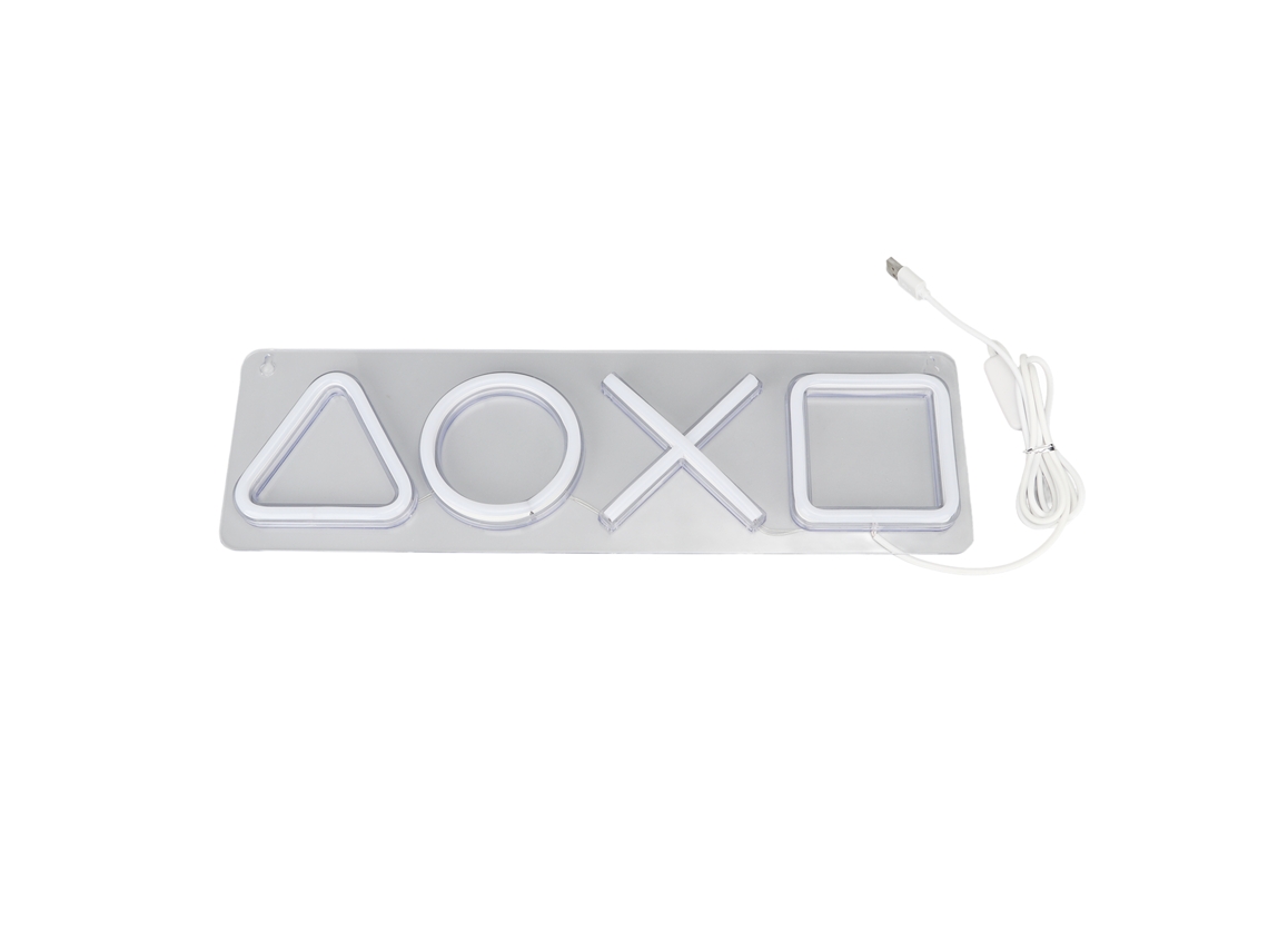 Letreiro Neon Led de Jogo Luz Noturna Decorativa Parede Quarto Sala de Jogos Usb 5v