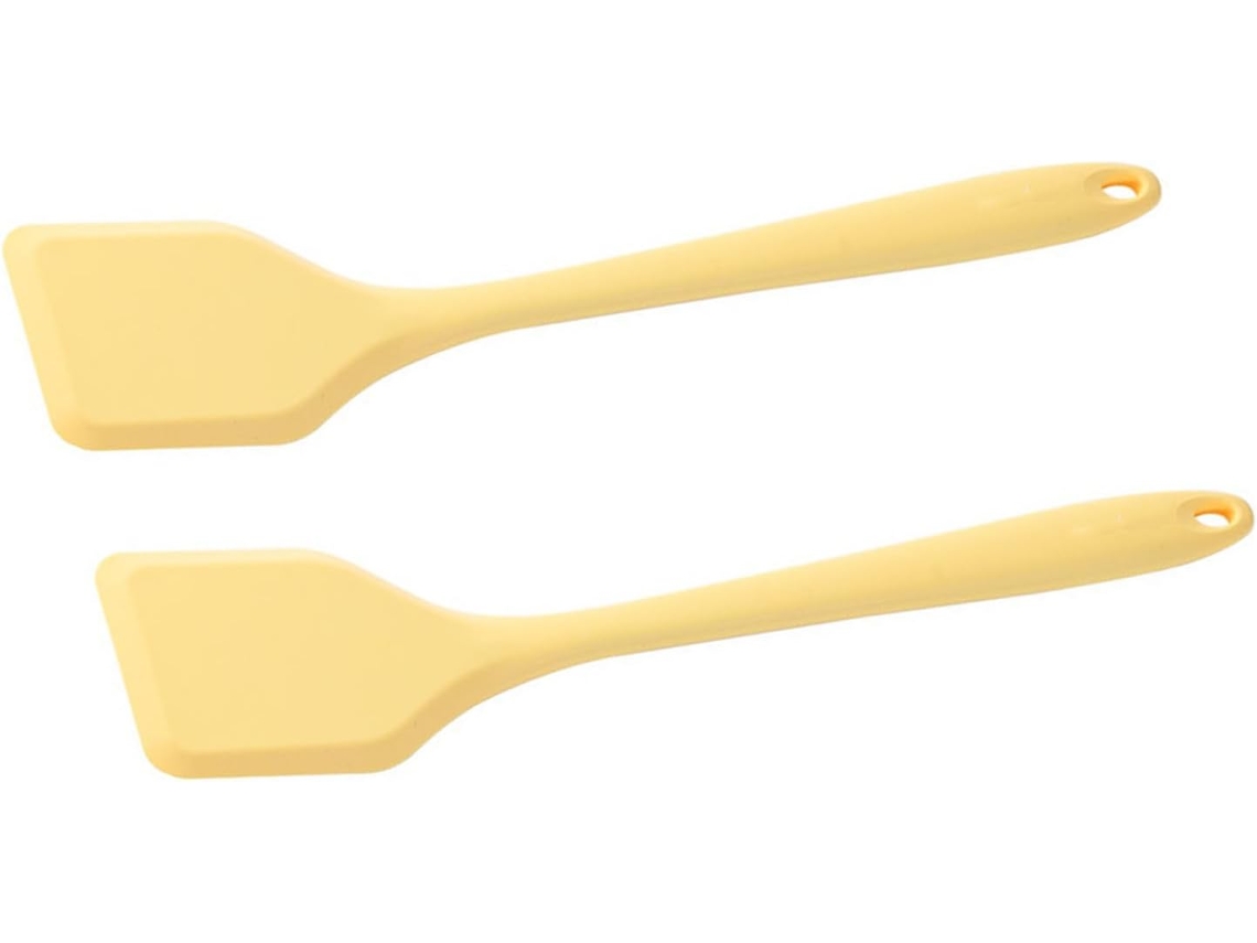 Conjunto De 2 Espátulas De Silicone Alongadas Para Cozinha - Utensílios Resistentes A Altas Temperaturas