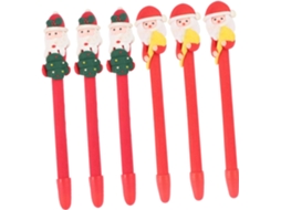 Stobok 2 Conjuntos De Canetas Esferográficas Natal Com Papai Noel E