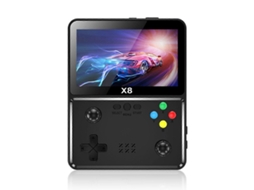 Console De Jogos Retrô X8 Com Tela Ips De 4 Polegadas E Player Portátil Preto Brilvibera