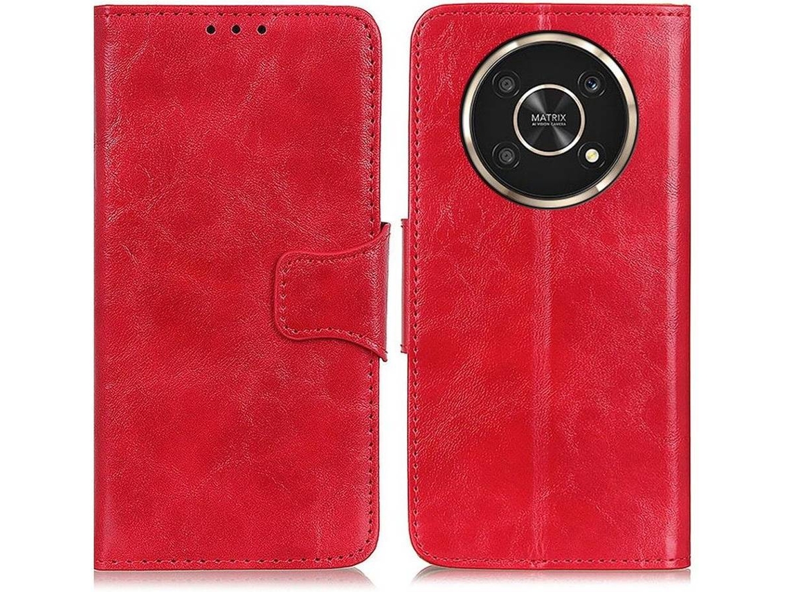 Capa e Película Honor X30 HFS HOUSE Carteira Vermelho