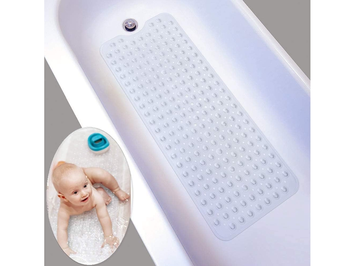 Tapete De Banheira Antiderrapante Extra Longo 100x40cm Transparente