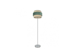 Reyes Sala Pé 1xe27 Cromo/verde Natural 160x40x40 Cm Fabrilamp
