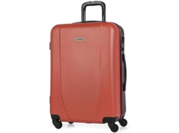 Mala de Viagem Média ITACA Abs Texturizado Vermelho (44x65x24 cm - 70 L)