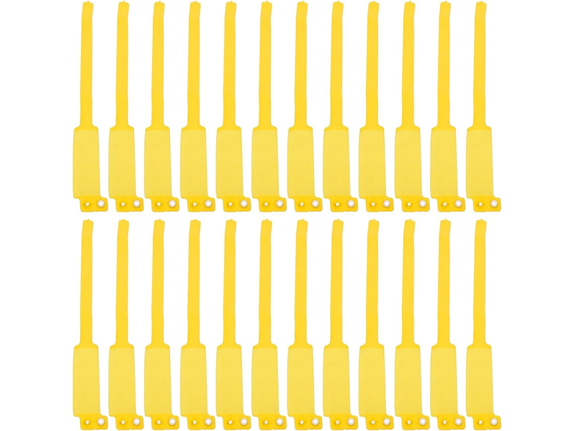 Pacote Com 100 Pulseiras Descartáveis De Pvc À Prova D' Água, De Identificação Manual, Confortáveis Para