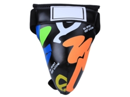 Protetor De Inguinal Para Crianças Bn Fight Com Design De Grafite Para Boxe Taekwondo Sanda Treinamento Preto
