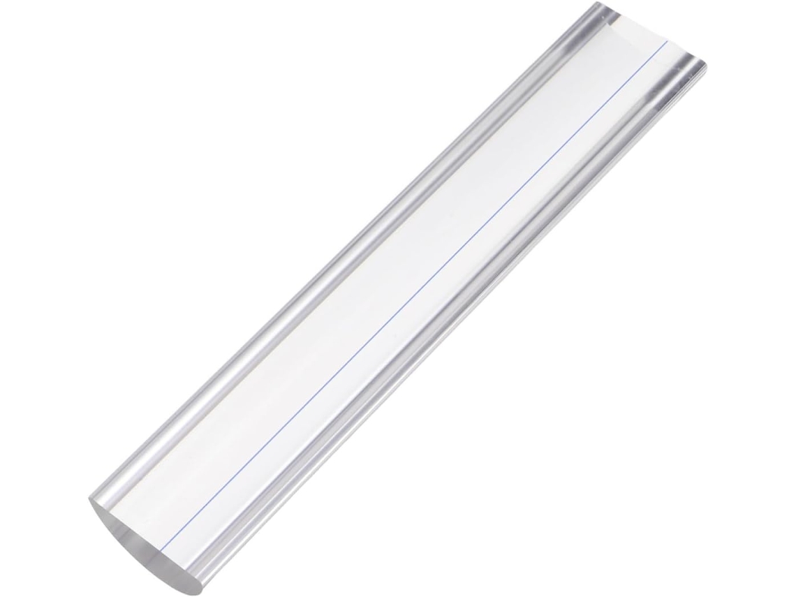Lurelia Régua Acrílica 16cm Com Transparente E Com Lupa Para Artesanato