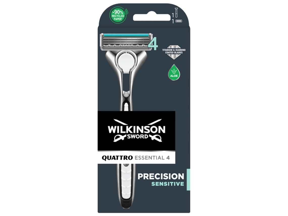 Máquina de Barbear Quattro Essential 4 WILKINSON emb. 1 un