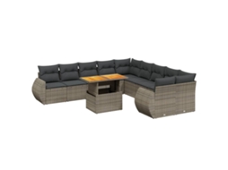 Garden Sofa Set, Garden Sofa Sets Vidaxl Cinzeto Rattan / Vime (n/a)