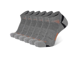 Meias esportivas masculinas de cano baixo e largo com amortecimento e respirabilidade para corrida e esportes.