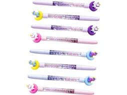 Conjunto De 8 Canetas Em Gel, Escrita Com Desenhos Animados,
