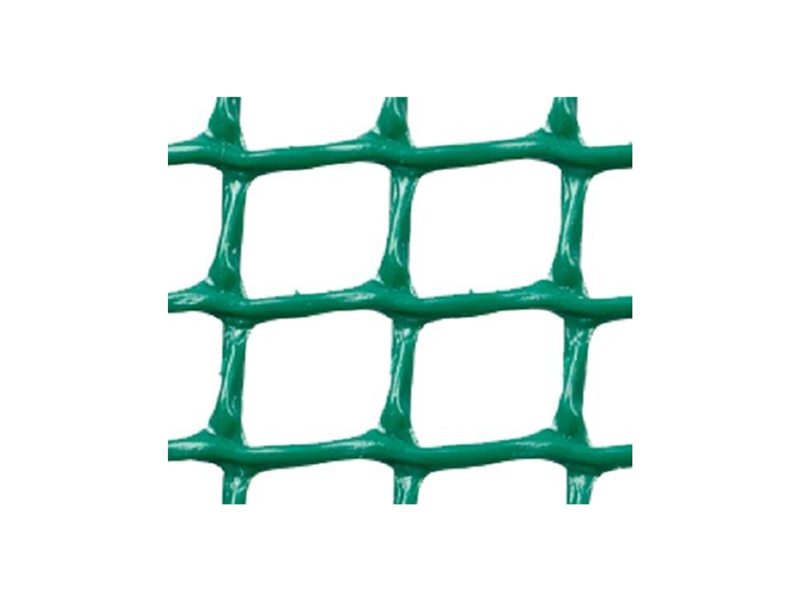MALHA PLÁSTICA QUADRADA 2x2 cm VERDE 1x5m
