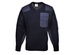 Camisa Nato - Suéter 100% Acrílico Com Detalhes Funcionais Azul Marinho / P