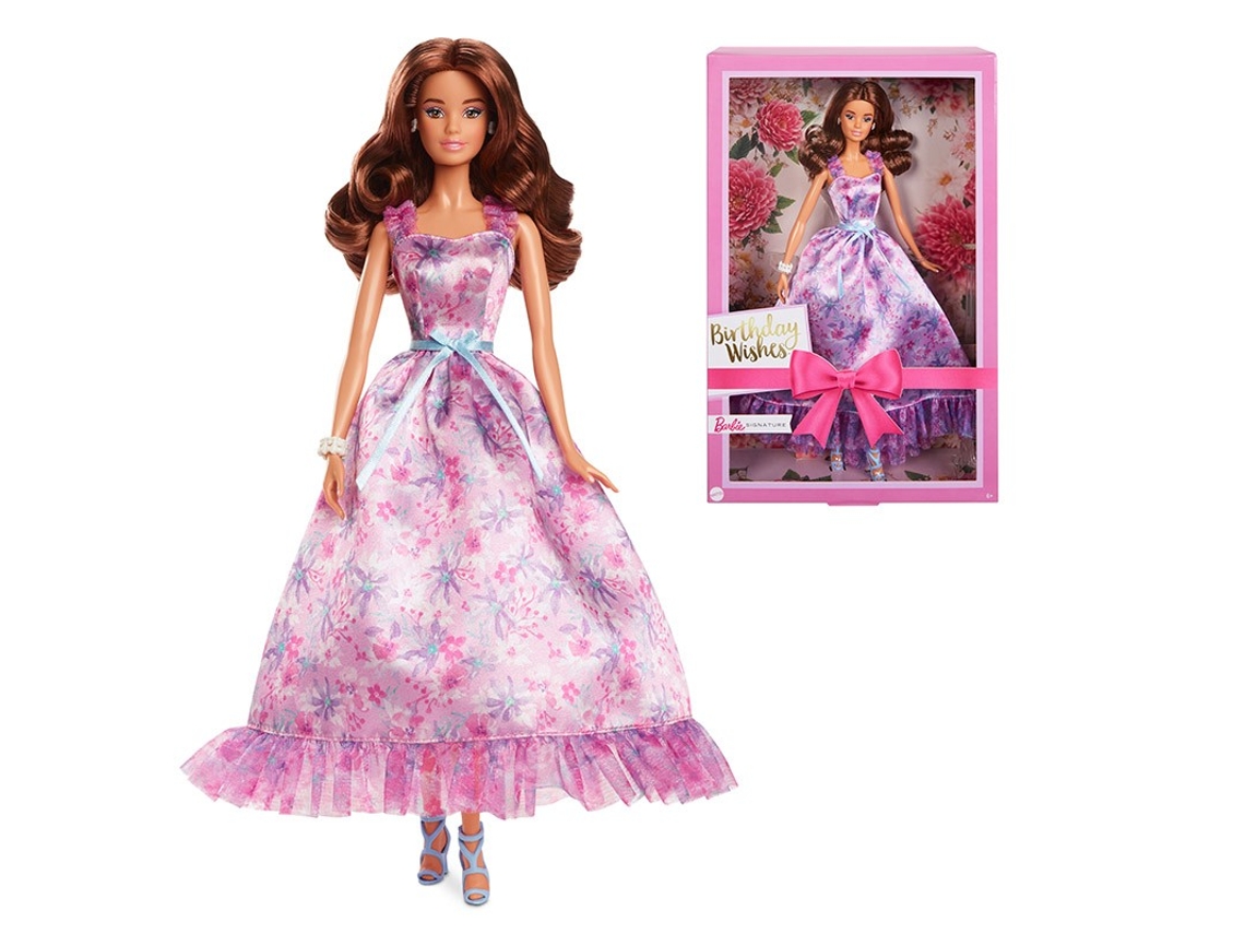 BARBIE Signature Desejos de Aniversário Boneca Morena