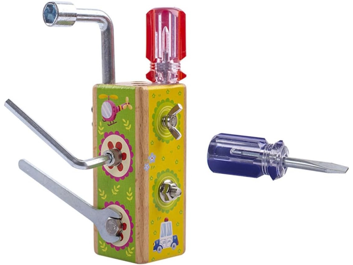 Conjunto De Ferramentas Madeira E Metal Para Crianças, Com Alta
