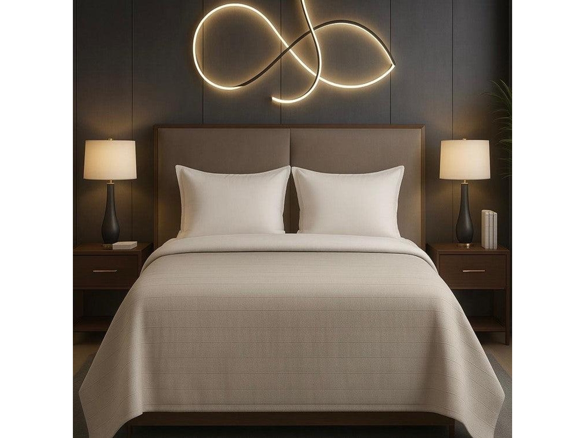Colcha ONÍRICA Multiusos Bege (Algodão - 230x260 cm)