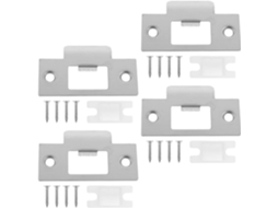 Conjunto De 4 Placas De Reforço Para Portas Externas, Em Aço Inoxidável.
