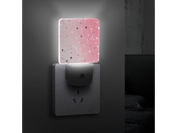 Luminária Noturna Estrela Branca, Lâmpada Noturna LED com Sensor Crepuscular, Luzes Noturnas Decorativas Eficientes